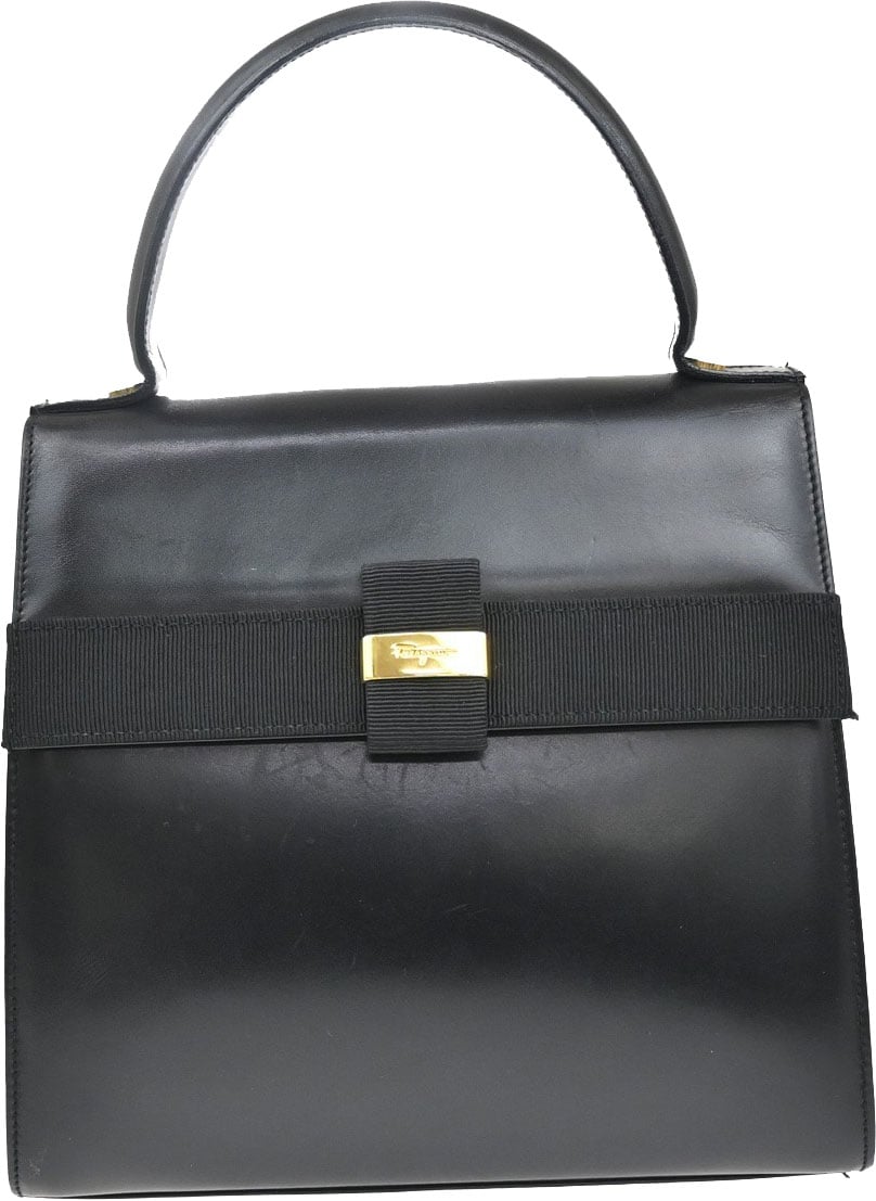 Salvatore Ferragamo Vala Handbag Leather Zwart