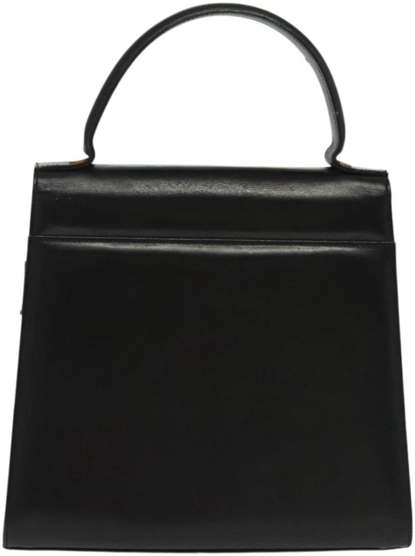 Salvatore Ferragamo Vala Leather Zwart