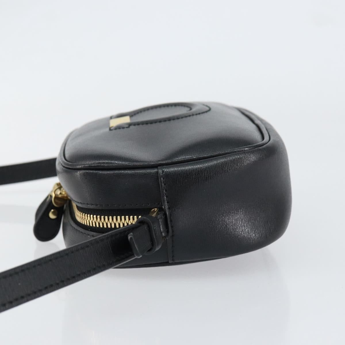 Salvatore Ferragamo City Camera Bag Leather Zwart