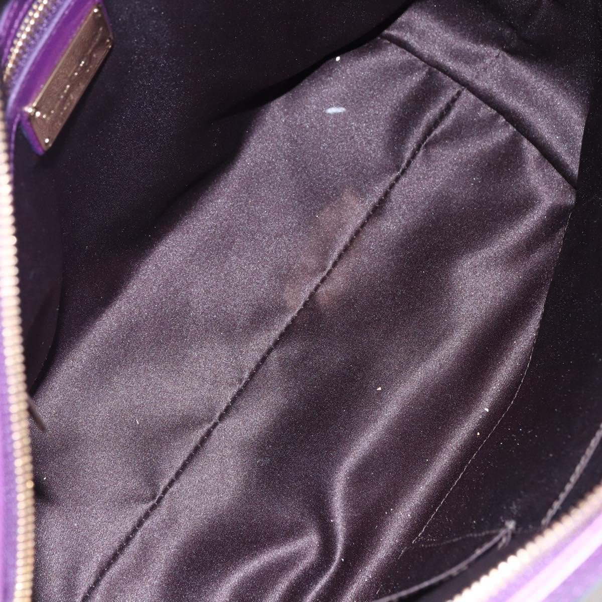 Salvatore Ferragamo Salvatore Ferragamo Vintage Fiamma Satchel Leather Medium Paars