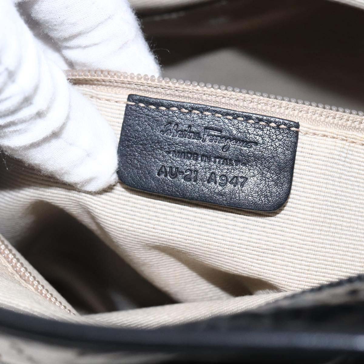 Salvatore Ferragamo Vintage Patent Leather Zwart