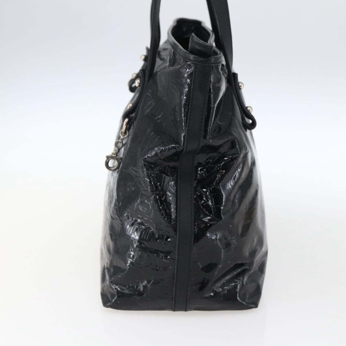 Salvatore Ferragamo Vintage Patent Leather Zwart