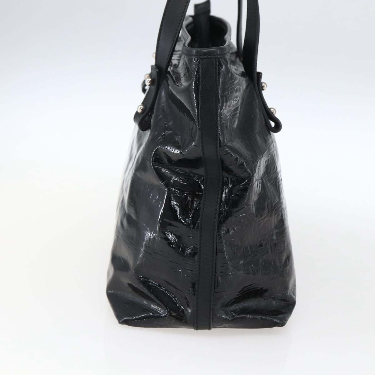 Salvatore Ferragamo Vintage Patent Leather Zwart