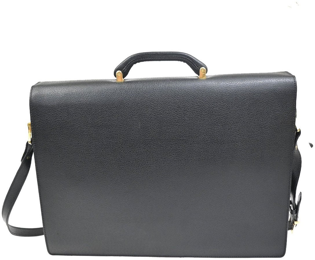 Salvatore Ferragamo Salvatore Ferragamo Revival Briefcase Leather Zwart