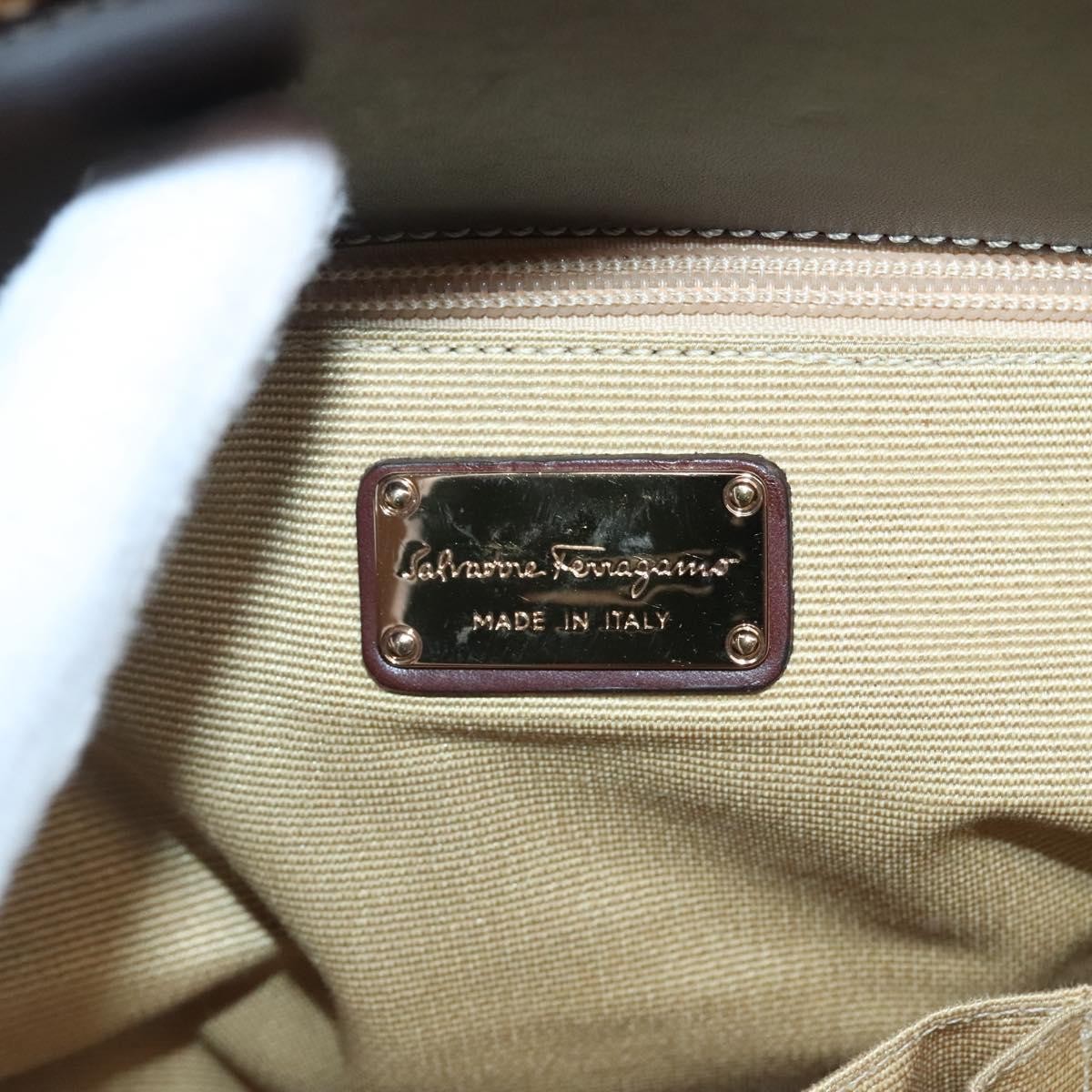 Salvatore Ferragamo Salvatore Ferragamo Soft W Tote RAFFIA Bruin