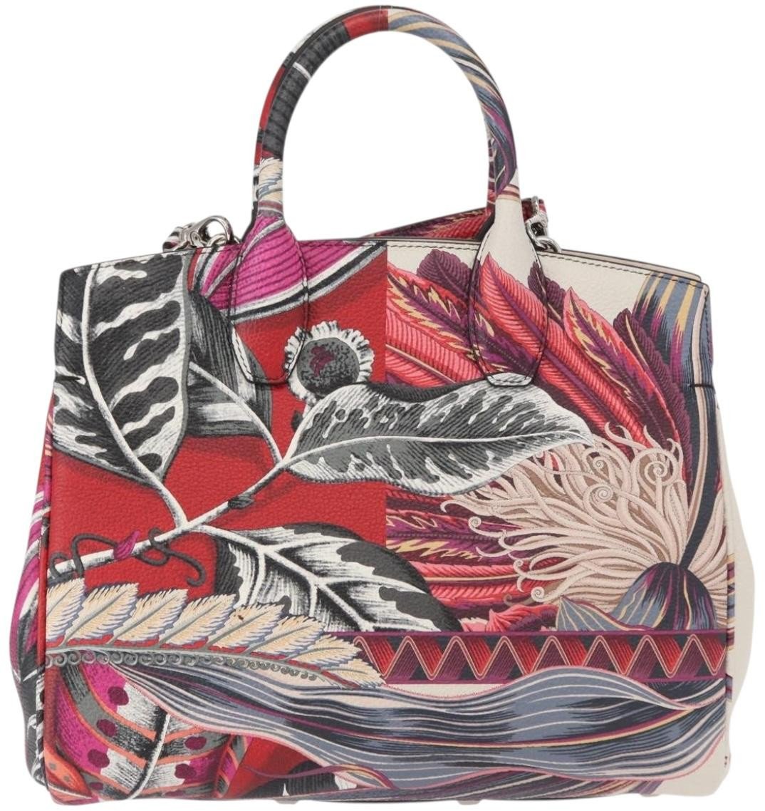 Salvatore Ferragamo Salvatore Ferragamo Studio Satchel Printed Leather Small Divers