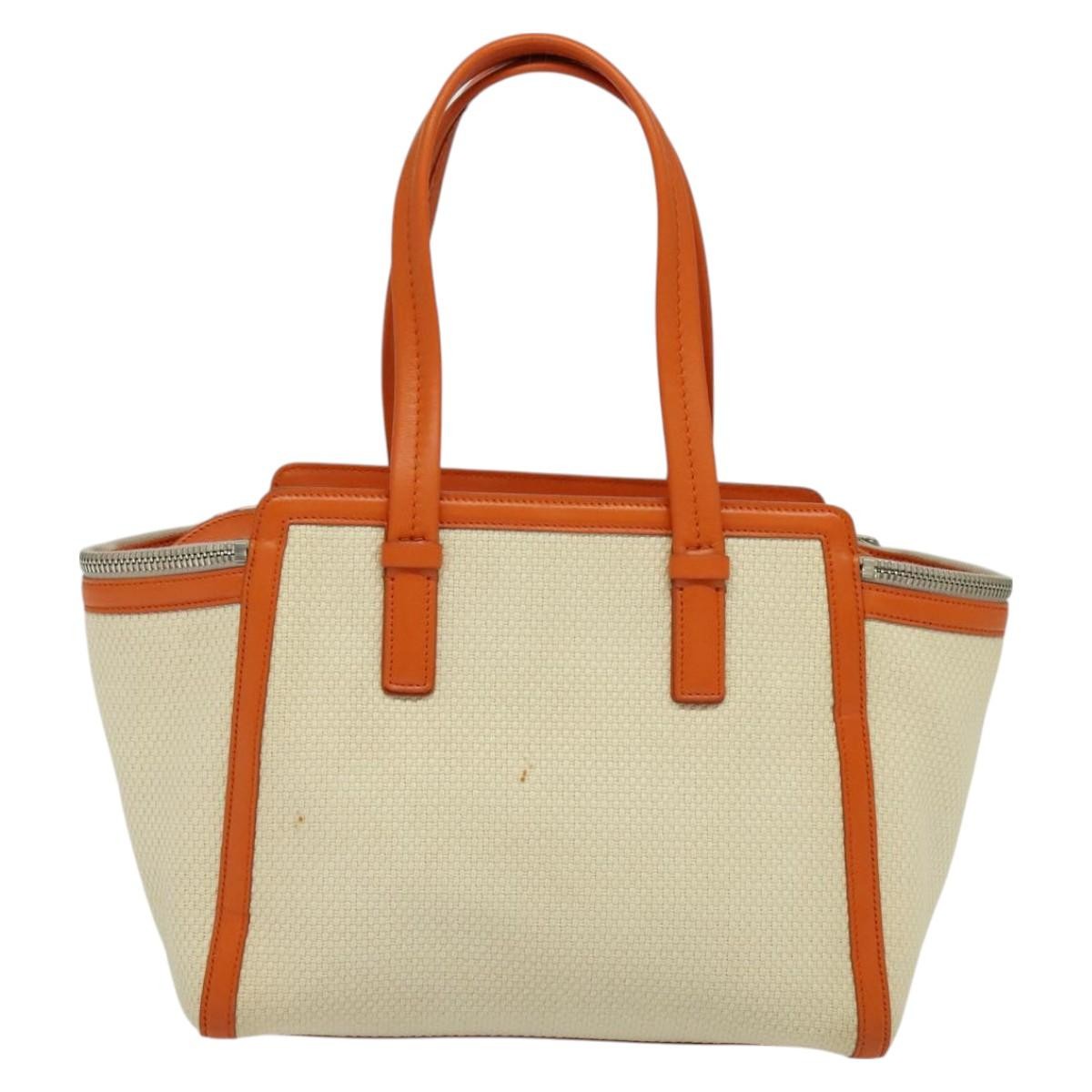 Salvatore Ferragamo Salvatore Ferragamo Gancini Tote Canvas and Leather Beige