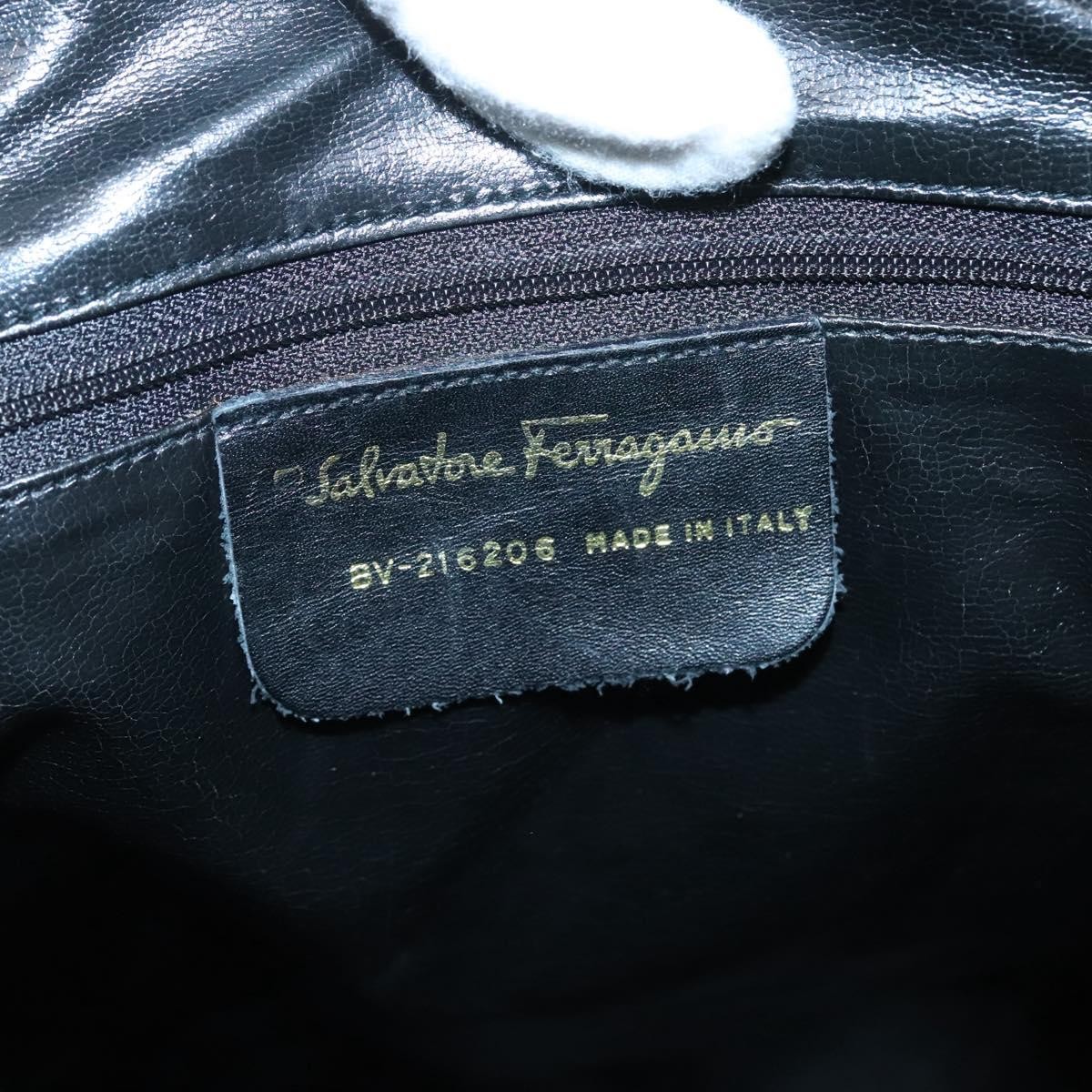 Salvatore Ferragamo Salvatore Ferragamo Vintage Gancini Backpack Nylon Zwart