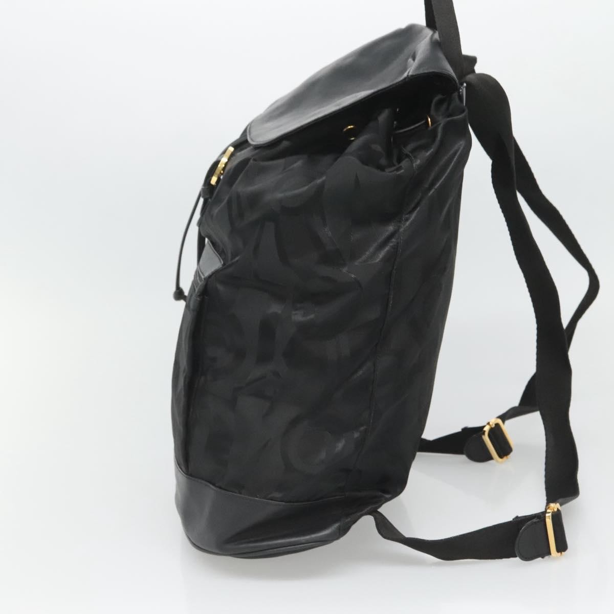Salvatore Ferragamo Salvatore Ferragamo Vintage Gancini Backpack Nylon Zwart