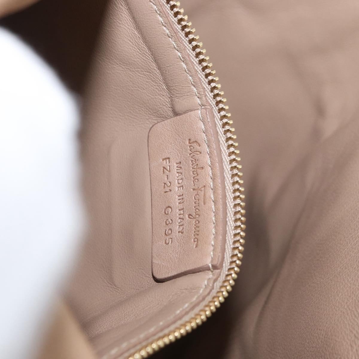 Salvatore Ferragamo Suzanna Satchel Smooth Leather Medium Beige