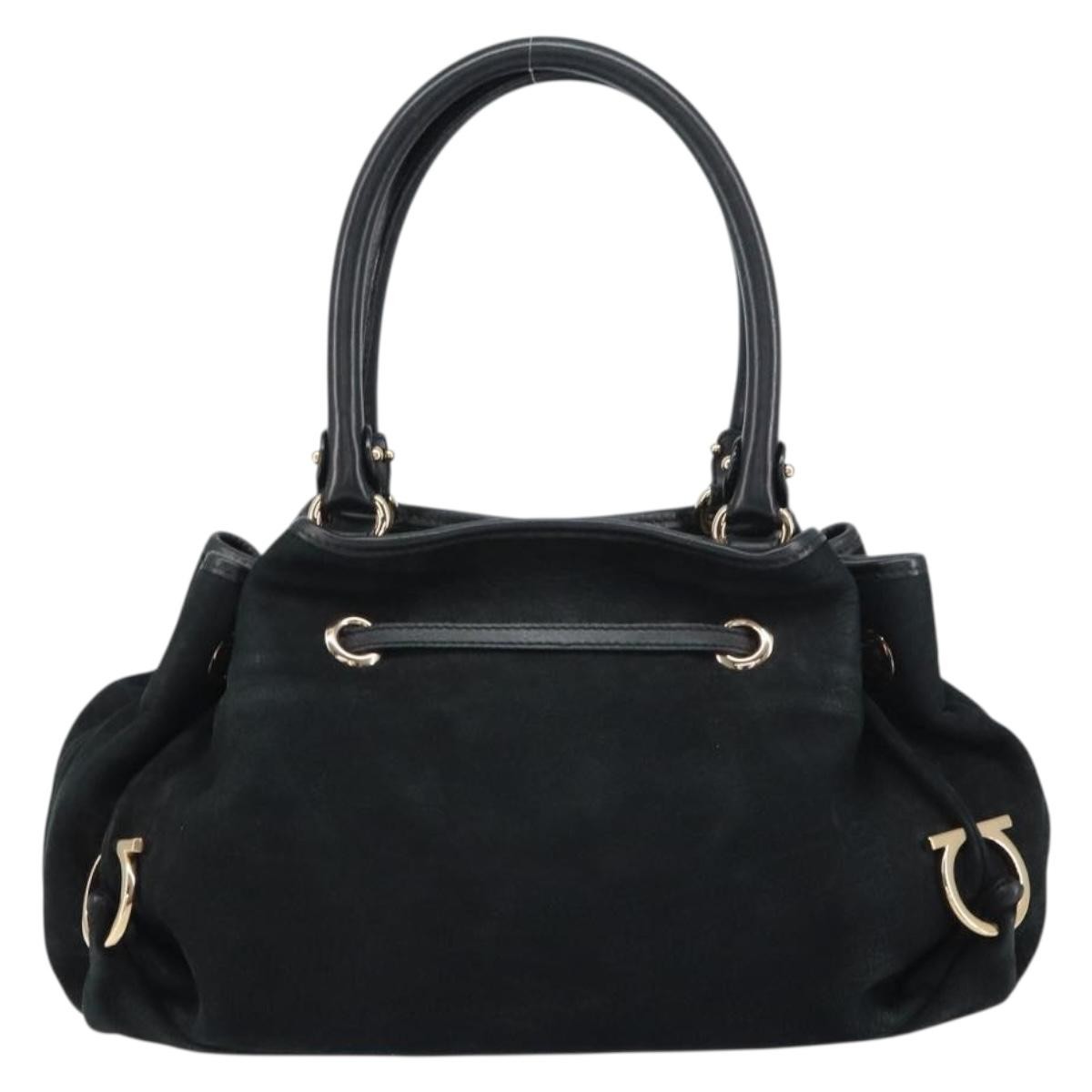Salvatore Ferragamo Salvatore Ferragamo Gancini Tote Suede Bruin