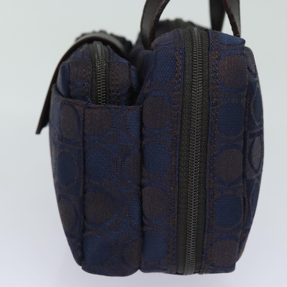 Salvatore Ferragamo Salvatore Ferragamo Gancini mini handbag Canvas Navy