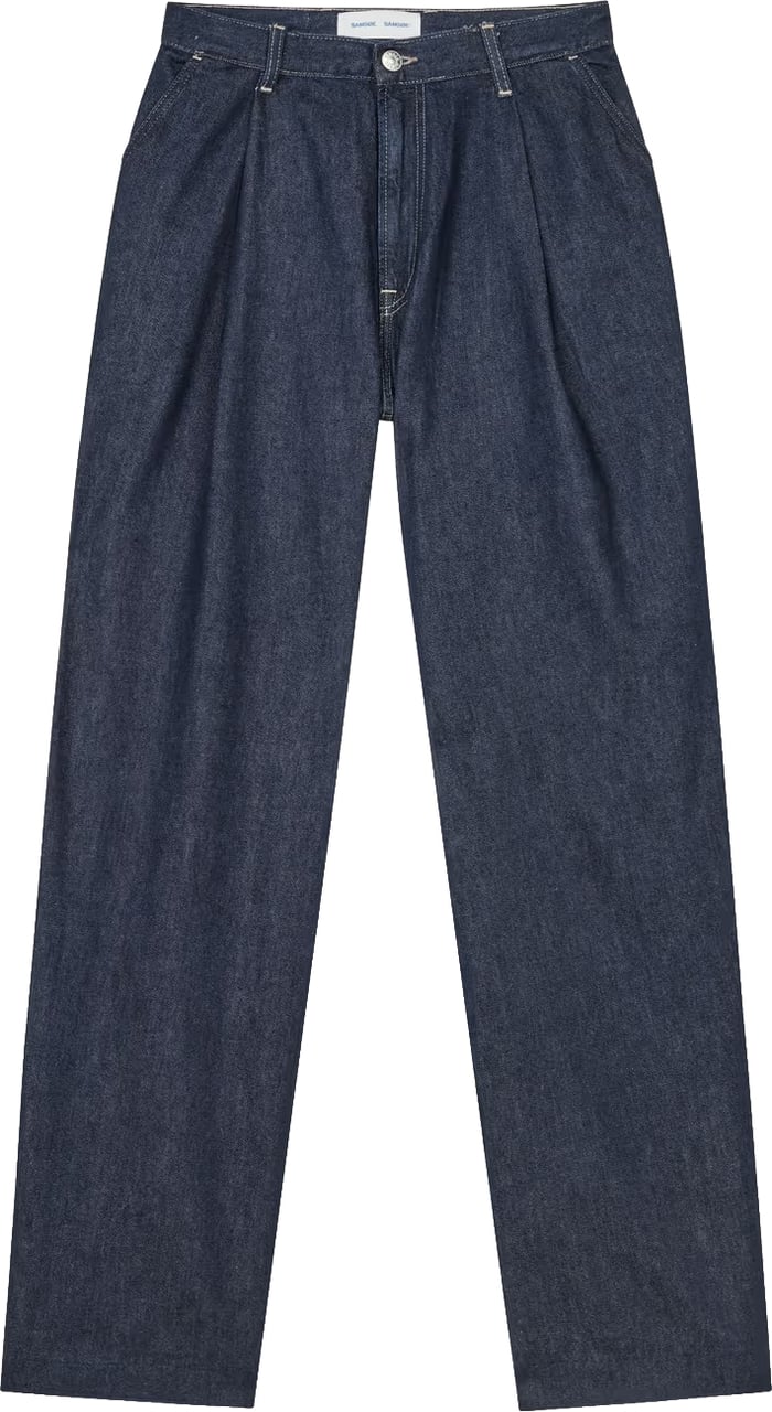 Samsøe Samsøe Samsoe Samsoe - Saharper pleat jeans 16014 - F26200004 - CLR002674 Soft denim Blauw