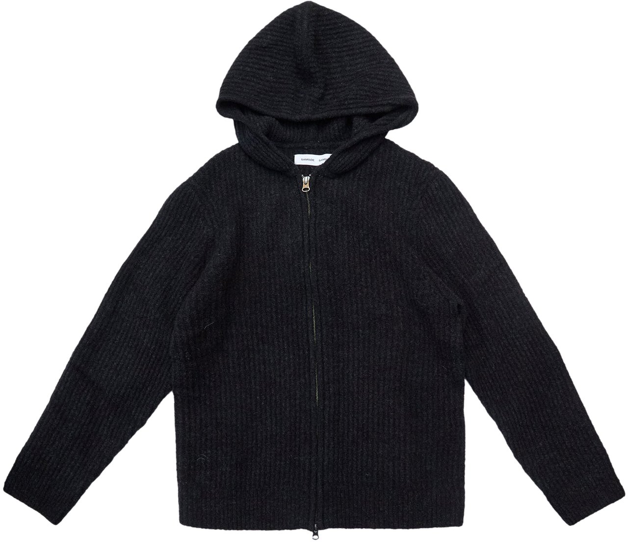 Samsøe Samsøe Felpa Con Cappuccio Knit Sakoji Nera Zwart
