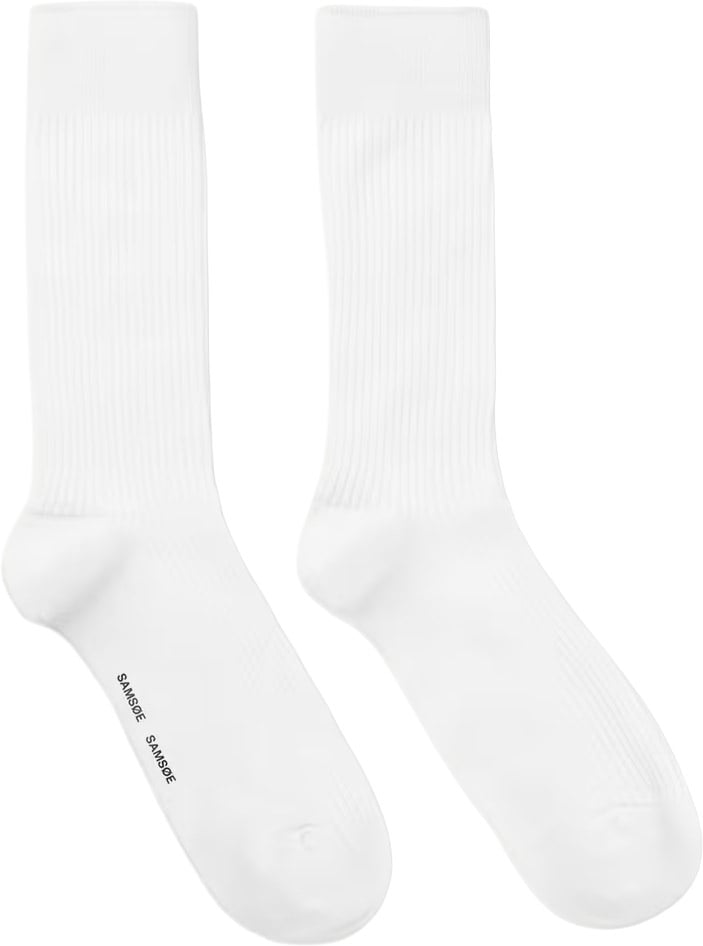 Samsøe Samsøe Samsoe Samsoe - Hanse socks 11690 - M00007103 - CLR000023 White Wit