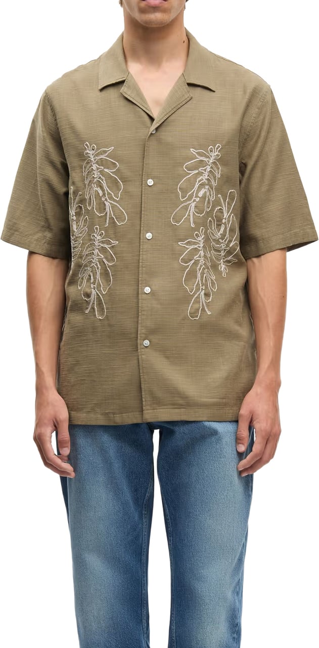 Samsøe Samsøe Samsoe Samsoe - Saoscar AX shirt 16073 - M26200073 - 170517TCX Dusky green Groen