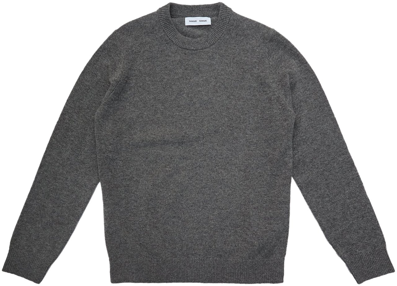 Samsøe Samsøe Maglione Knit Isak Grigio Grijs