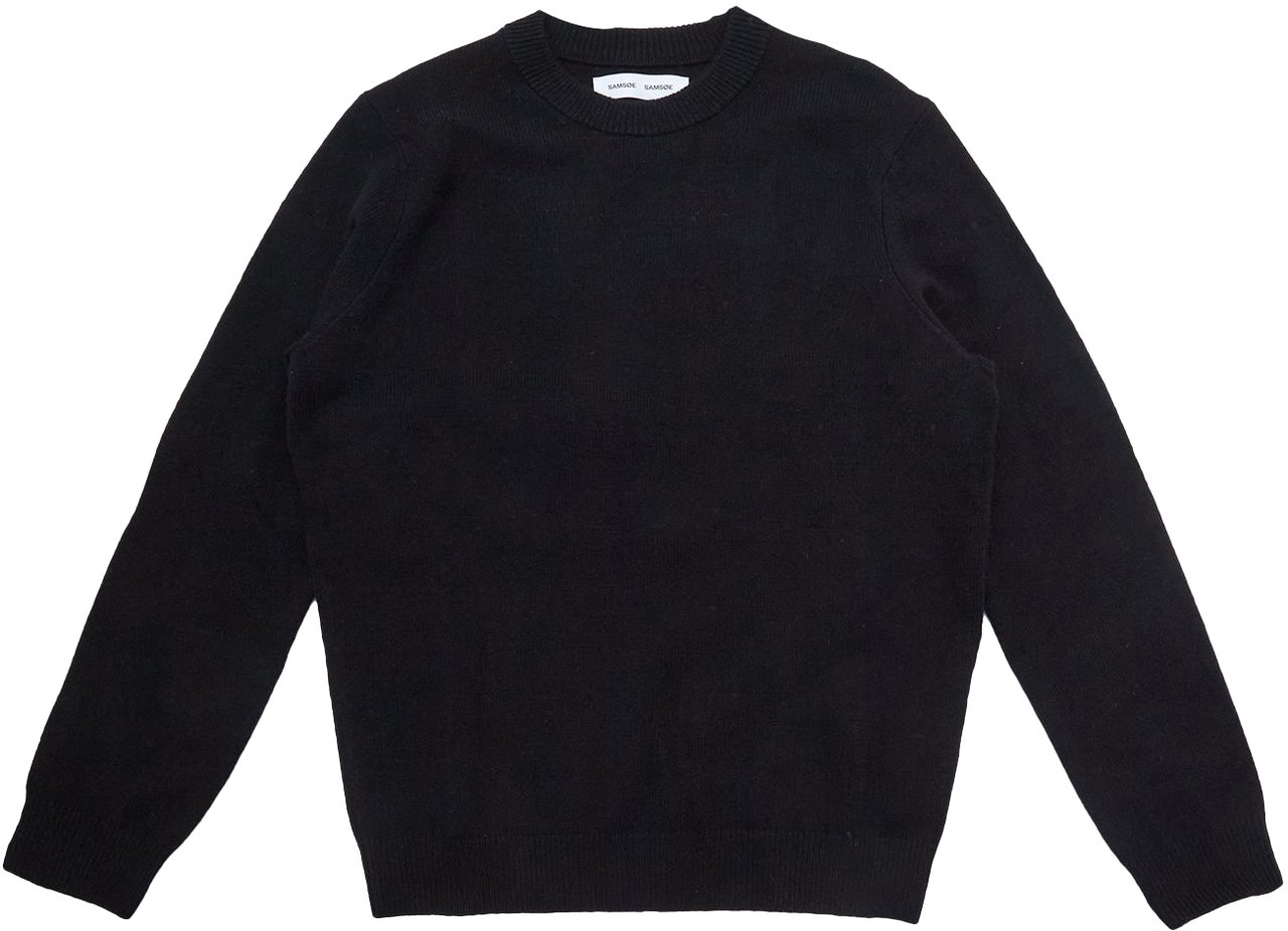 Samsøe Samsøe Maglione Knit Isak Nero Zwart