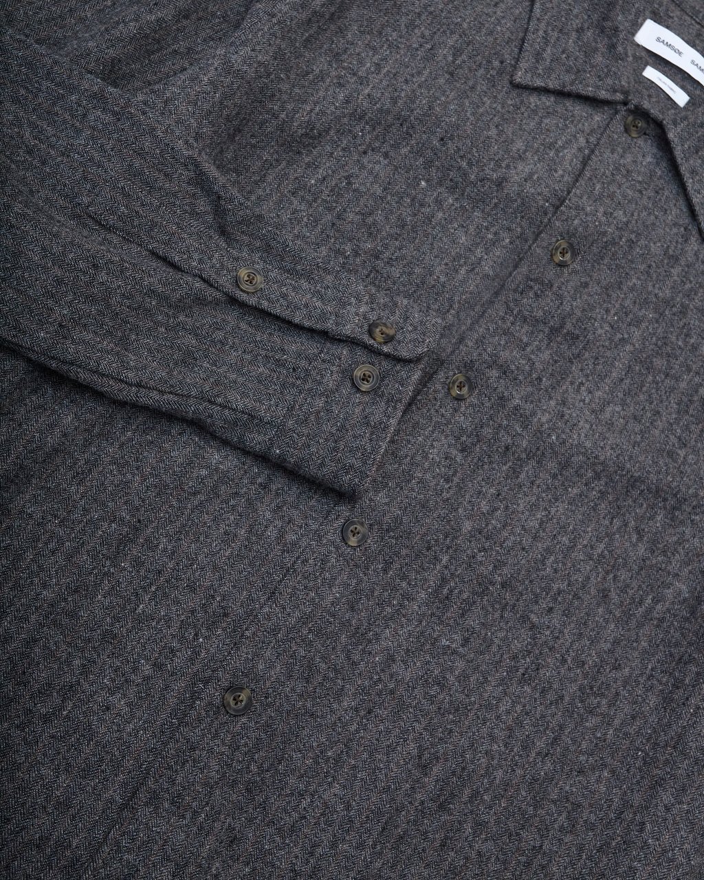 Samsøe Samsøe Overshirt Sadamon Black Oyster Divers