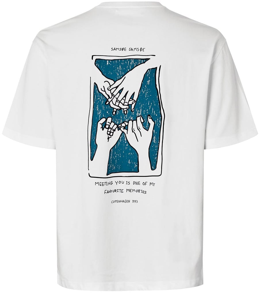 Samsøe Samsøe t shirt en coton biologique 2 Beige