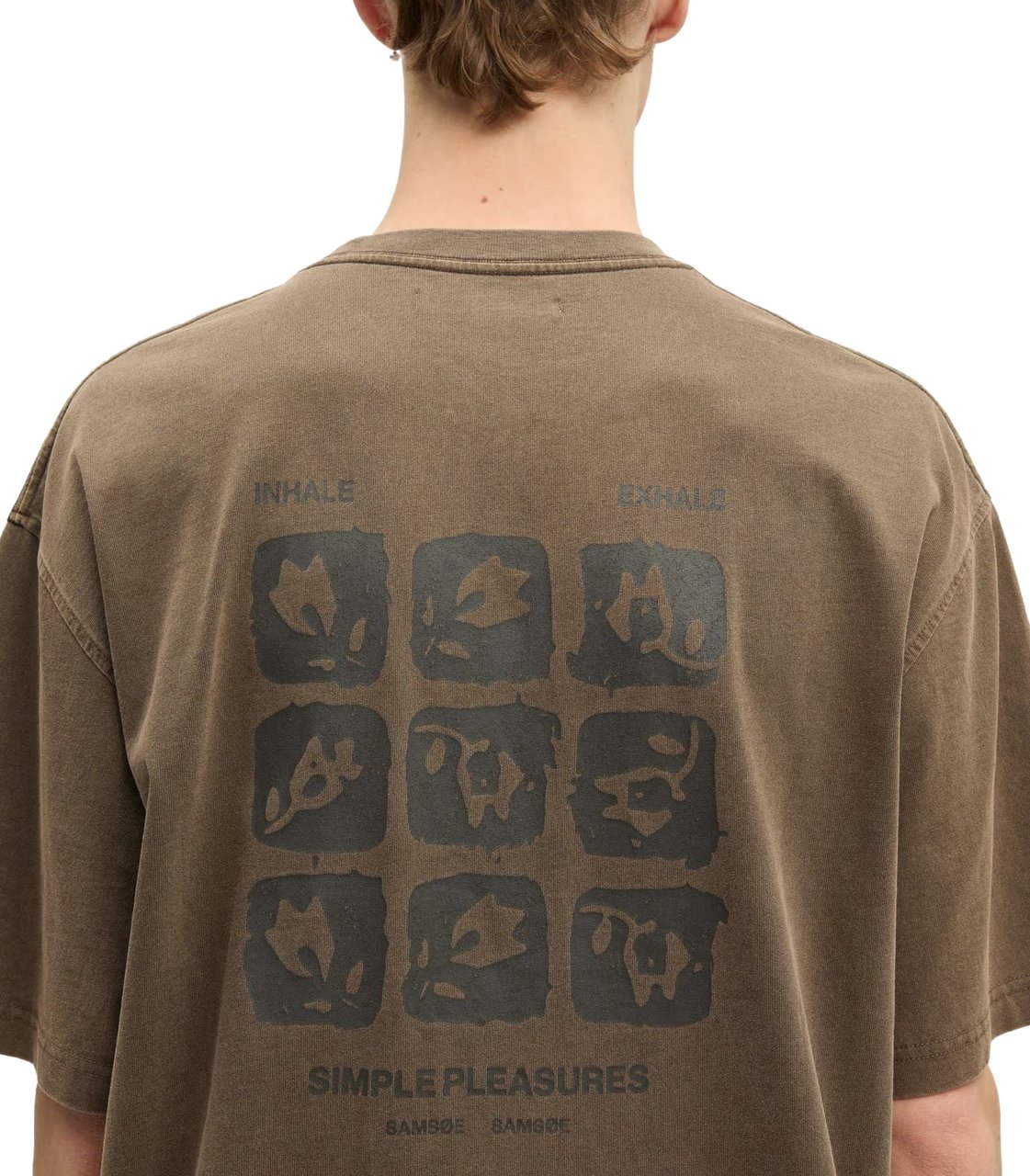 Samsøe Samsøe T-Shirt Sagergei Brown Stamp Divers