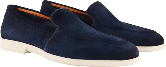 Santoni Malibu Loafer Blauw