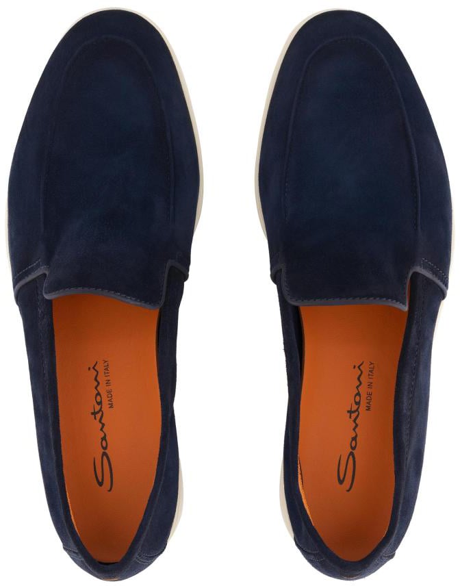 Santoni Malibu Loafer Blauw