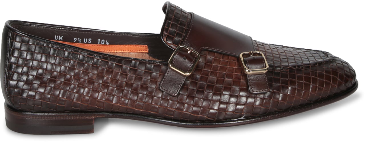 Santoni Men's leather loafer Wit