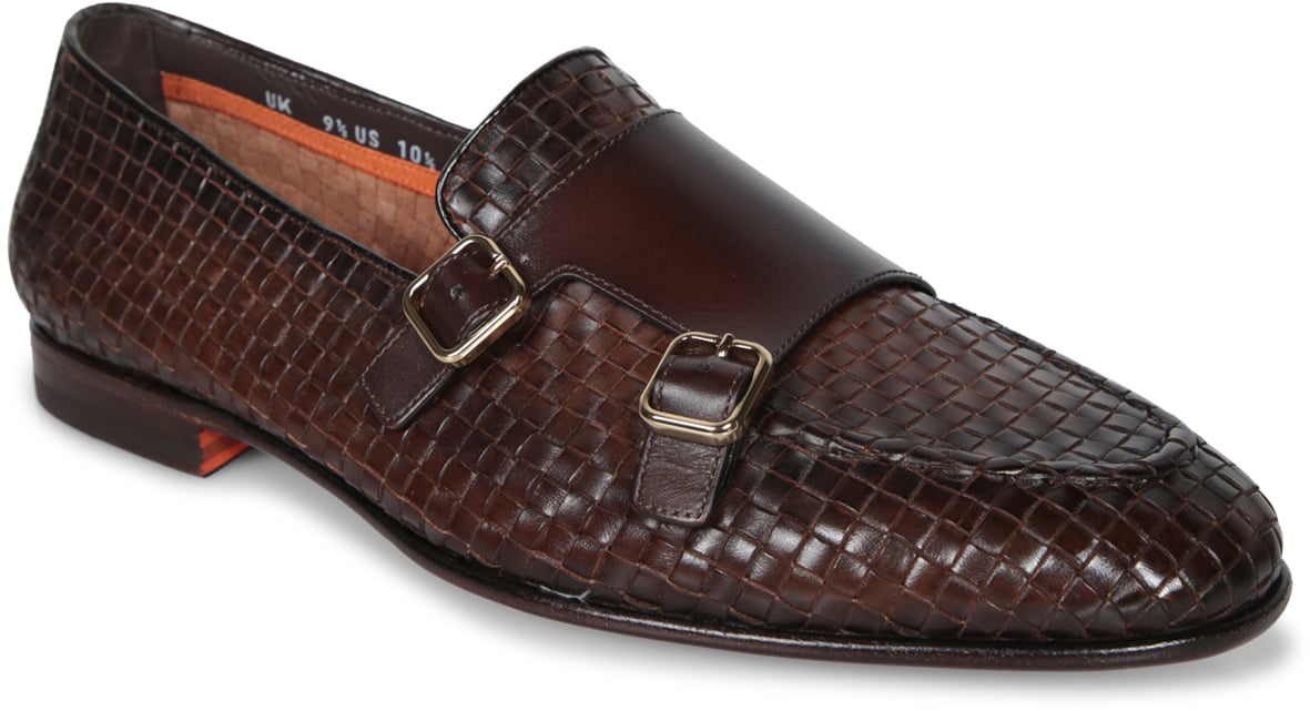 Santoni Men's leather loafer Wit