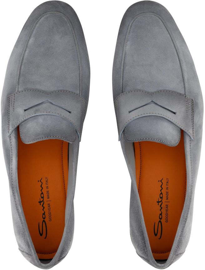 Santoni Carlos Loafer Blauw