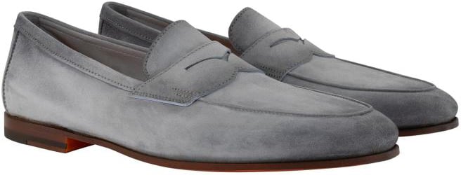 Santoni Carlos Loafer Blauw
