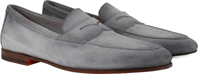 Santoni Carlos Loafer Blauw