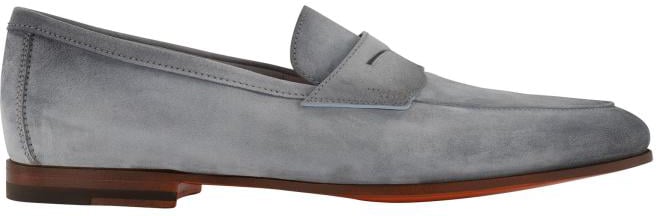 Santoni Carlos Loafer Blauw