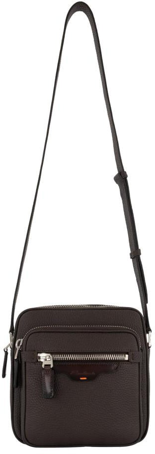 Santoni Cross Body Uomo-itbt Bruin
