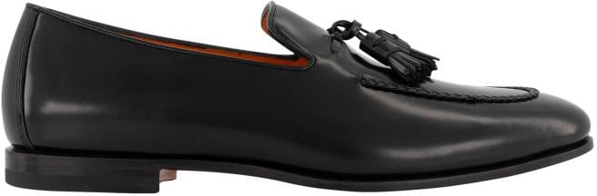Santoni Tassel Loafer Zwart