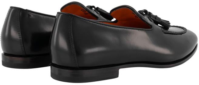 Santoni Tassel Loafer Zwart