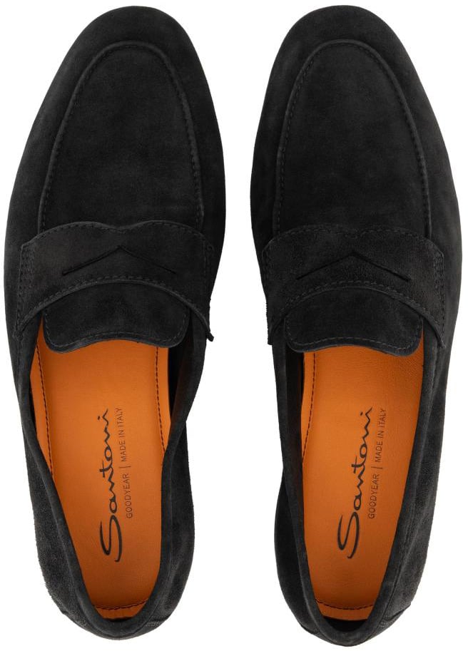 Santoni Carlos Loafer Zwart