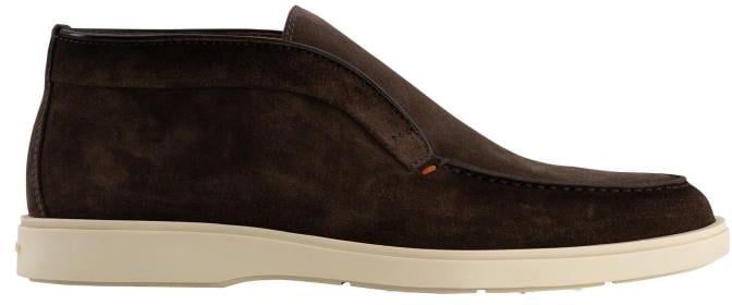 Santoni Detroit Instappers Van Suède Bruin