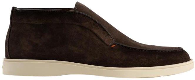 Santoni Detroit Instappers Van Suède Bruin