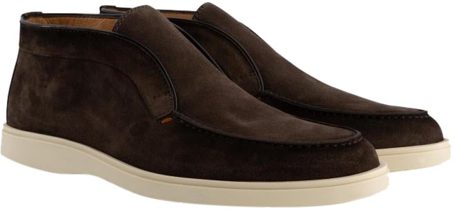 Santoni Detroit Instappers Van Suède Bruin