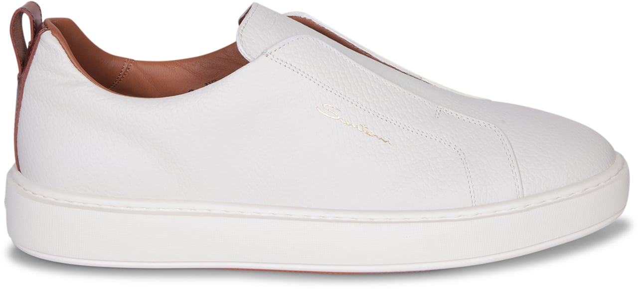 Santoni SANTONI White Sneakers Wit