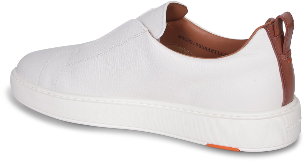Santoni SANTONI White Sneakers Wit