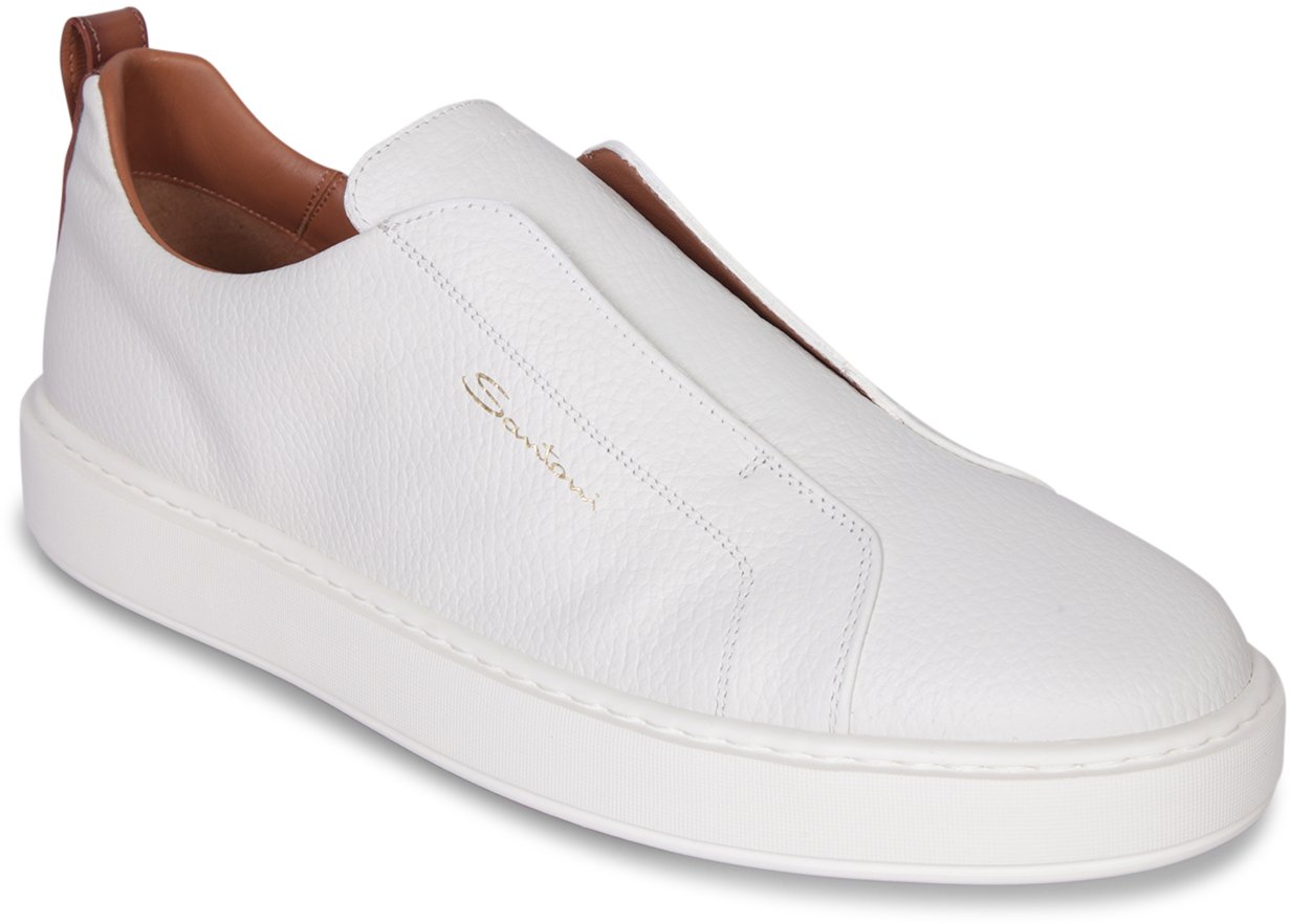 Santoni SANTONI White Sneakers Wit