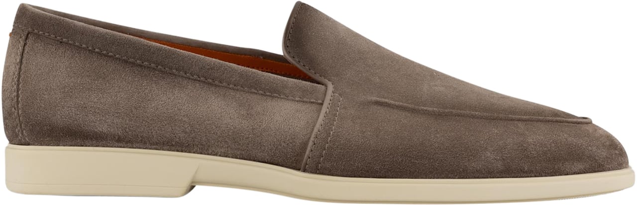 Santoni Loafers Van Suède Beige