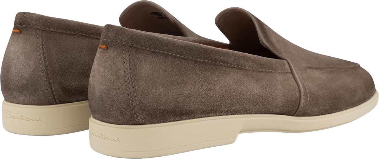 Santoni Loafers Van Suède Beige