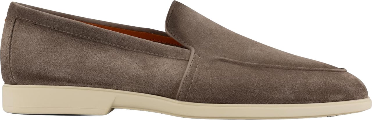 Santoni Loafers Van Suède Beige