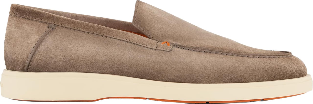 Santoni Detroit Instappers Van Suède Beige