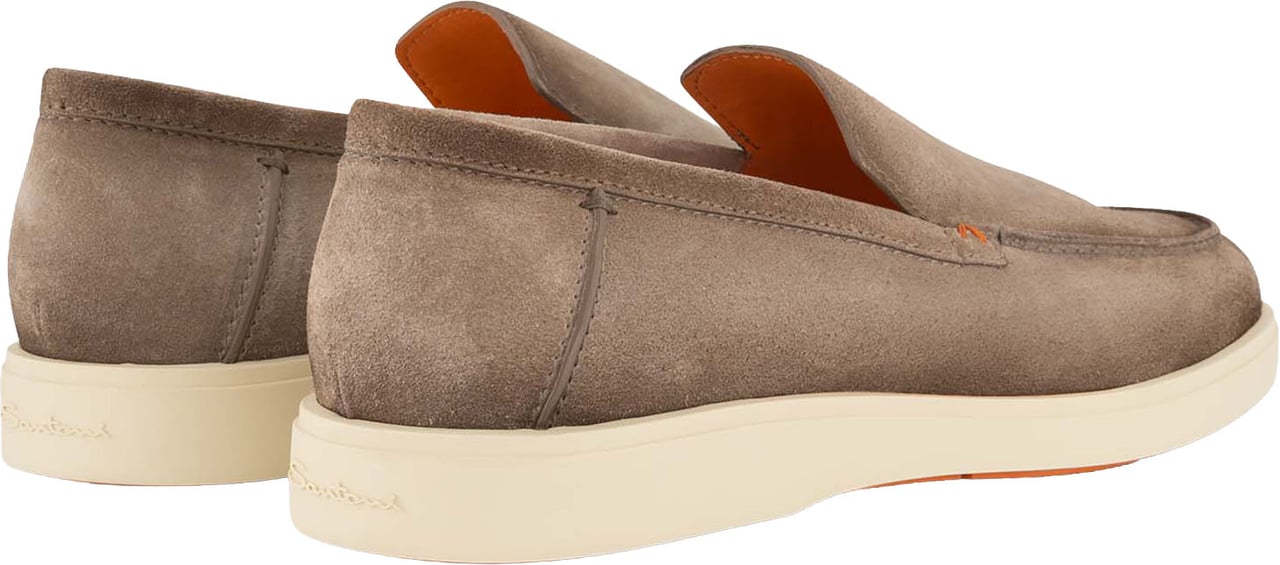 Santoni Detroit Instappers Van Suède Beige
