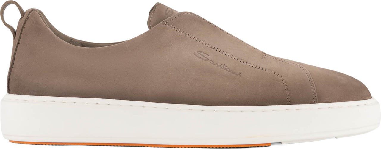 Santoni Victory Sneakers Van Nubuck Beige