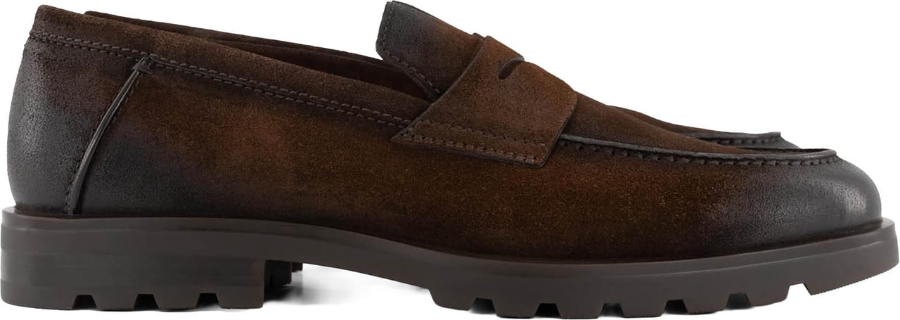 Santoni Rock-lf-voet Bruin